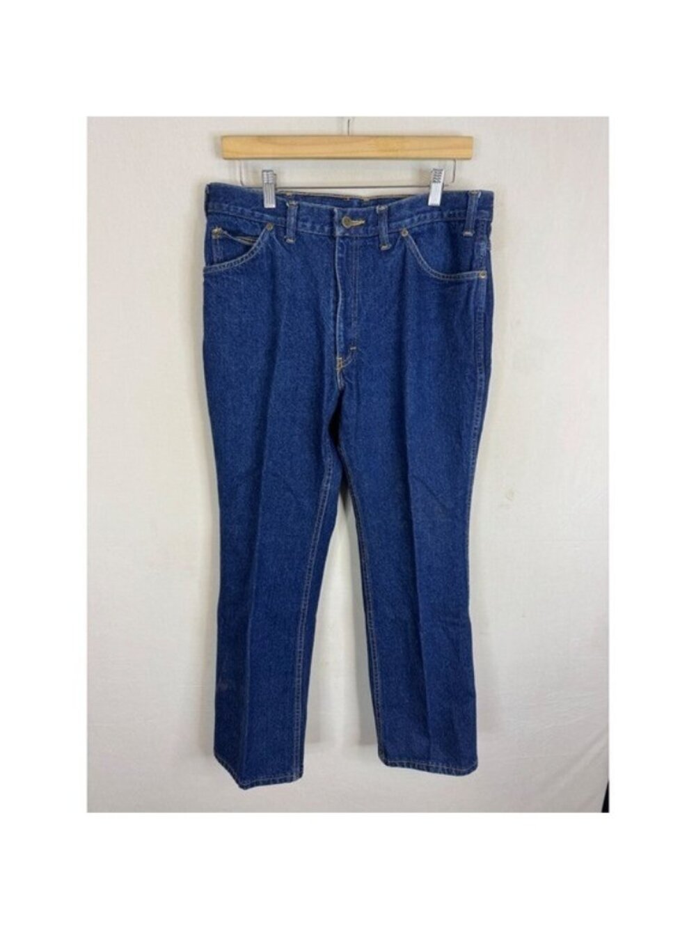 Vintage 90s Lee Jeans Mens 34x30 Dark Wash Straight Leg Denim Made in Canada
